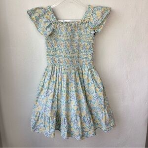 Gabby Girls Sophie Smocked Dress in a floral print by Luli & Me size 6